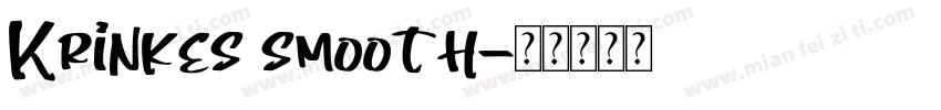 Krinkes smooth字体转换